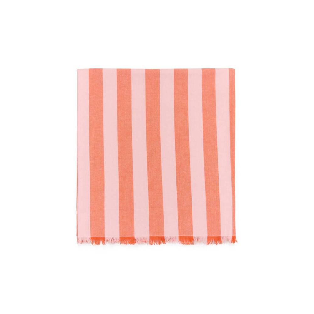 NEW PART TWO gunva towel in mandarin red stripe